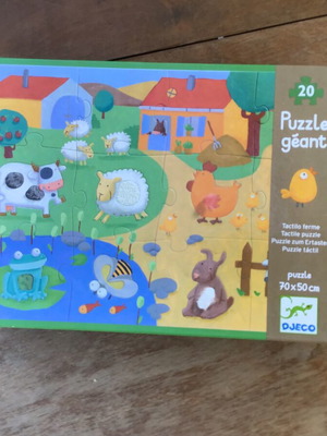 Puzzle 20 pieces farm animals like new
