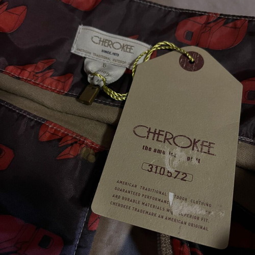 Cherokee Vintage Y2K Beige Skirt with Unique Print, New with Tag