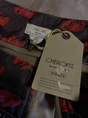 Cherokee Vintage Y2K Beige Skirt with Unique Print, New with Tag