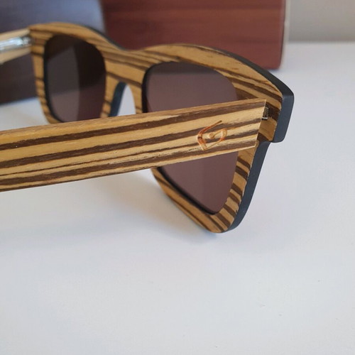 Sunglasses GAZER EYEWEAR BLACK-WENGE/GOLD MIRROR