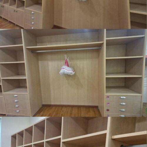 Large wooden wardrobe and storage unit