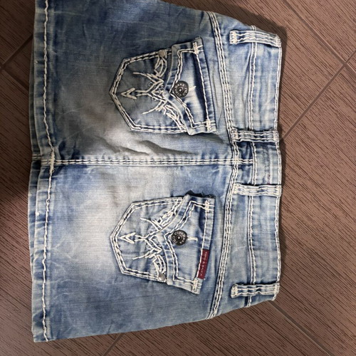 Short skirt light blue, size S/M, like new