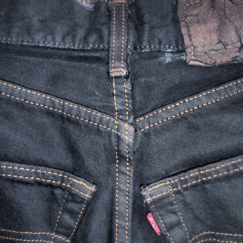 Levi's Vintage Urban Renewal High Waisted Denim Shorts refurbished, XS