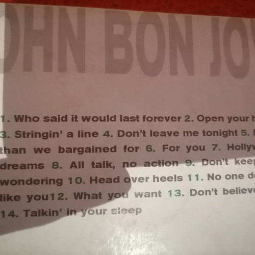 Bon Jovi Best Off CD like new, Rock