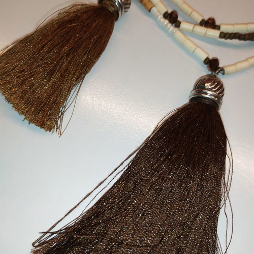 Boho necklace with tassels