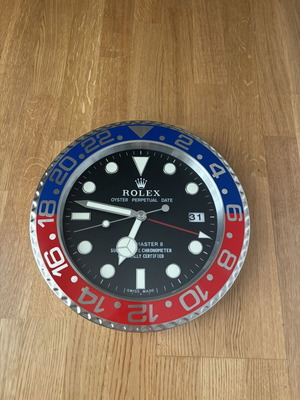 Rolex wall clock new, analog display