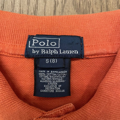 Polo Ralph Lauren kids polo shirt size 10, orange