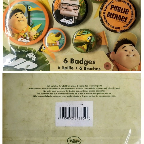 Up Disney Pixar badge set new, 6 pieces