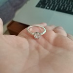 Pandora silver ring like new, size 60, silver color