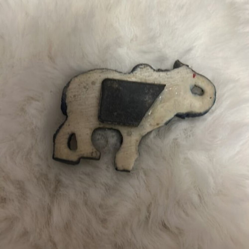 Mosaic elephant magnet new