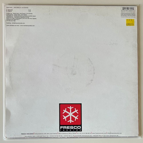 David Amo & Julio Navas vs. Les Schmitz Asteroid / Gigistar 12" vinyl used
