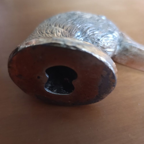 Brass cane handle used, heavy, duck head design