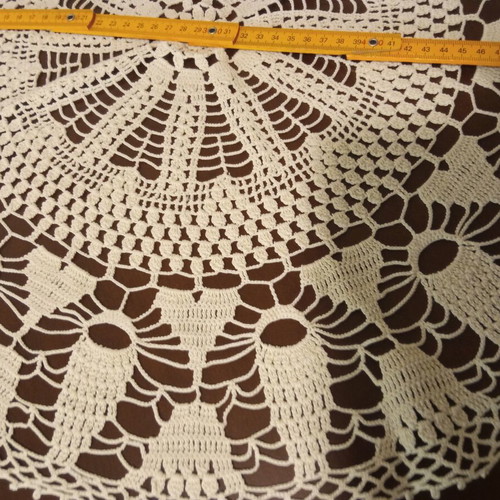 Handmade knitted linens like new, set of 2, beige