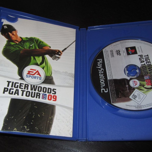 Tiger Woods PGA Tour 09 PS2 game used, complete with manual