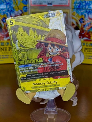 One Piece TCG Monkey.D.Luffy card new from tournament