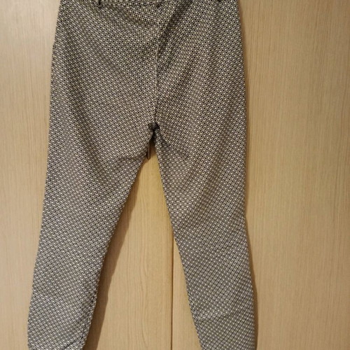 SheX patterned pants size S used, blue and white elastic