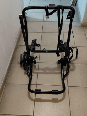 Bike rack for car trunk 3 positions used