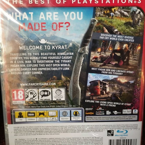 Farcry 4 PS3 new with factory seal