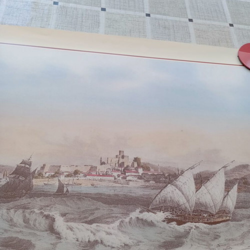 Decorative print of Patras with its walls, new, 50x35 cm
