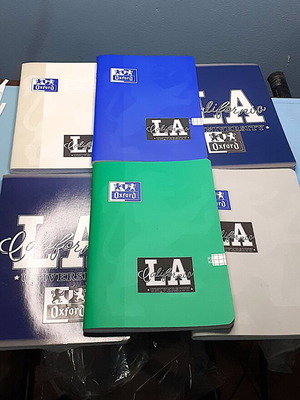 Notebooks pack of 6, squared 60 sheets 145x210 mm, like new