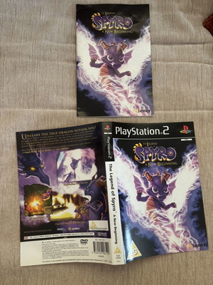 Spyro A New Beginning PlayStation 2 cover and manual used, no game