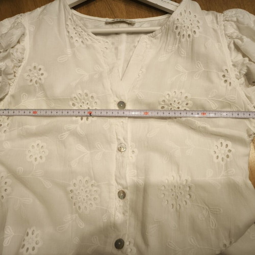 Λευκό maxi φόρεμα broderie ύφους μέγεθος 2XL σαν καινούργιο