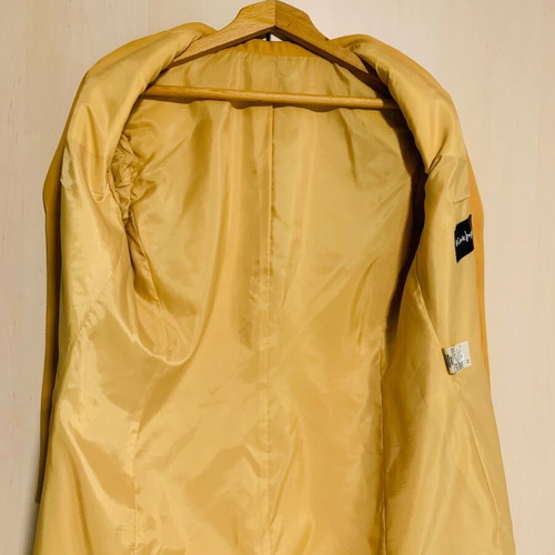 El Corte Inglés suit set used, croc yellow color, medium/large