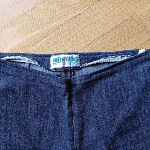 Stretch denim jeans used, bootcut fit, size L