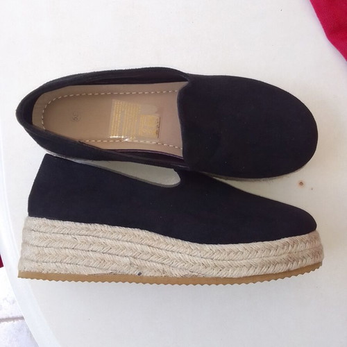 Espadrilles new, size 37, canvas, black