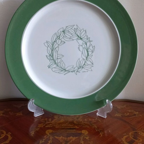 Tsarouchis 1982 plate for Tsitouras collection like new, 32cm