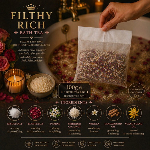 Bath tea bag Filthy rich new