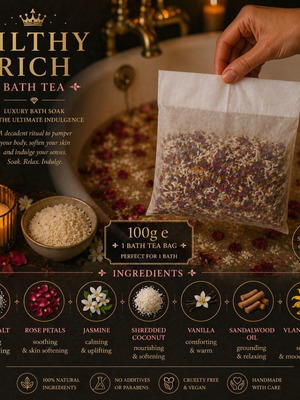 Bath tea bag Filthy rich new