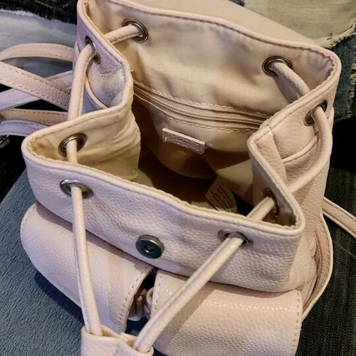 Bershka pink mini backpack like new