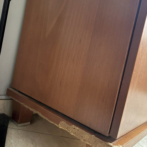 Solid cherry dining set with 6 chairs and buffet