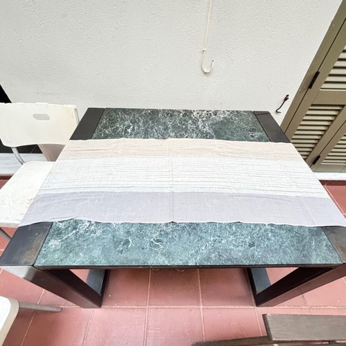 Tablecloth 1.85 m cotton and silk, sand colors