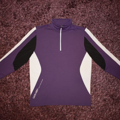 Galvin Green Mens Insula Pullover size M like new, white and purple