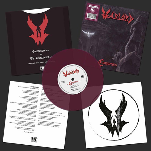 Warlord Conquerors 2024 Purple Vinyl 7" New Sealed Limited Edition