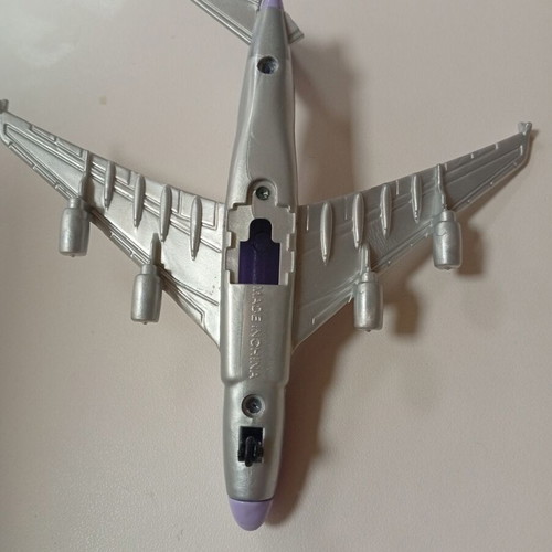 Small airplane miniature toy used