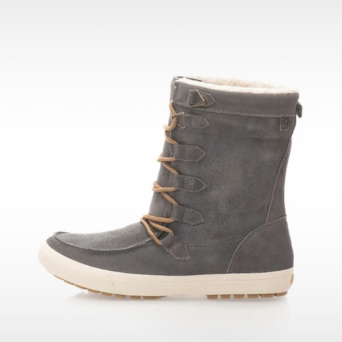 Roxy gray suede boots with fur size 40 used, winter