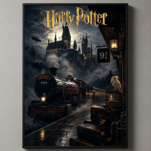 Harry Potter framed poster 30x40cm new