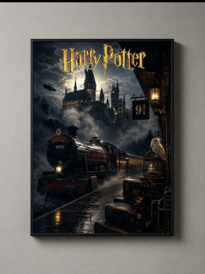 Harry Potter framed poster 30x40cm new
