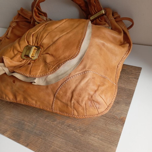 Juicy Couture leather handbag used, orange