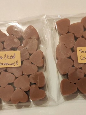 Wax melts salted caramel, pack of 50, made from soy wax