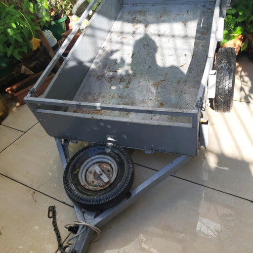Platform trailer used 1.70 x 1 meter with heavy-duty tires