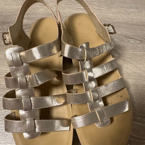 Parex gold sandals size 40 used, anatomical and very comfortable
