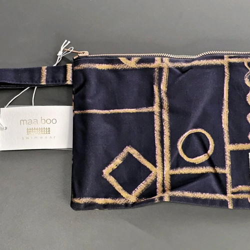 Maa Boo x Bleecker & Love beach pouch new, blue