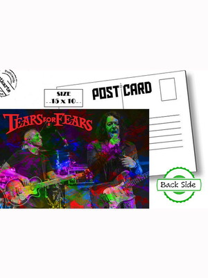 Post Card Tears For Fears new, foreign music scene
