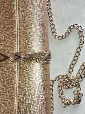 Valentino by Mario Valentino clutch bag, champagne gold