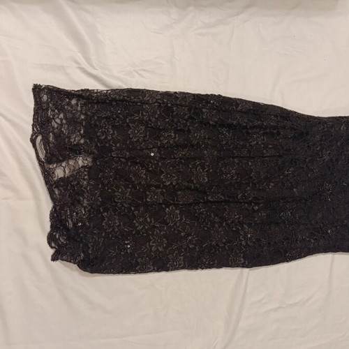 Raxevsky Exclusive black evening dress size L like new with lace and sequins