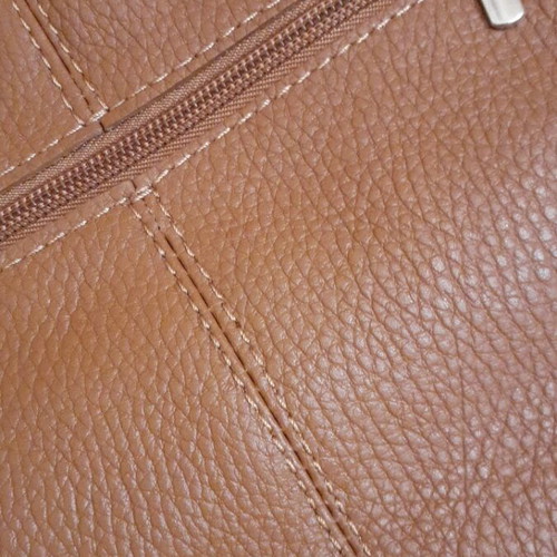Vera Pelle Piera leather shoulder bag, tan